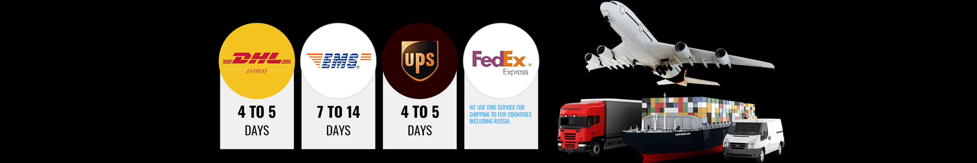Buneri — International Logistics and Shipping Carrier Partners (DHL, FedEx, UPS)