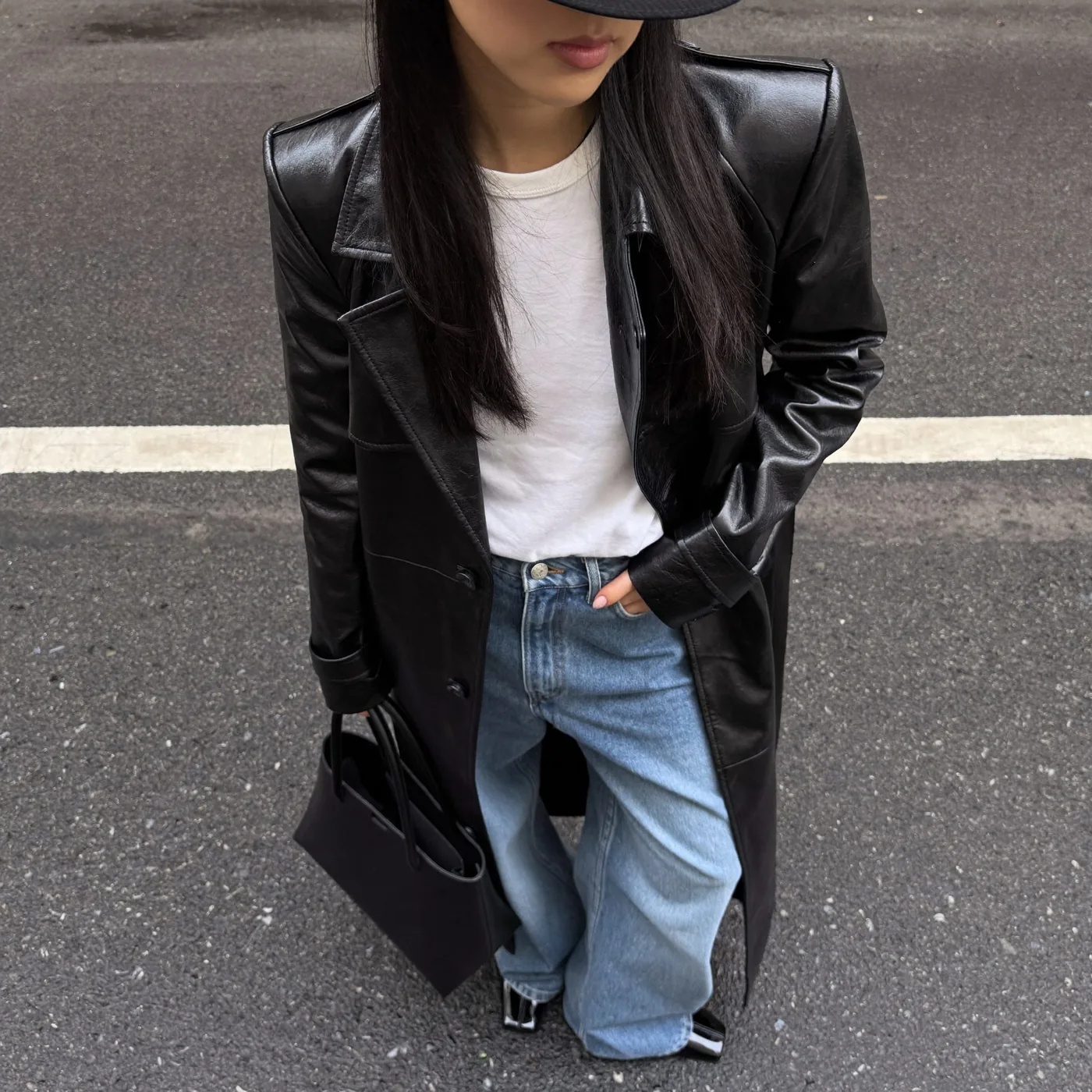 Woman wearing Buneri echtlederjacke damen look 5