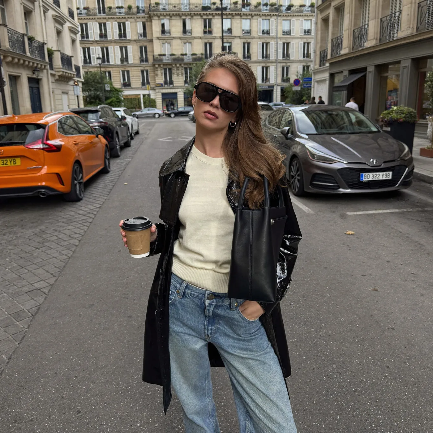 Woman wearing Buneri biker jacket aesthetic 20