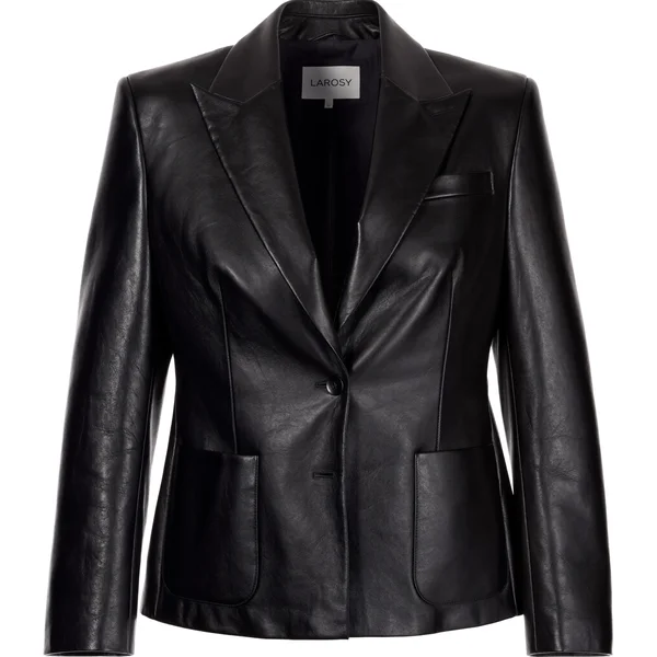 Damska Taliowana Kurtka Skórzana Peplum — Buneri